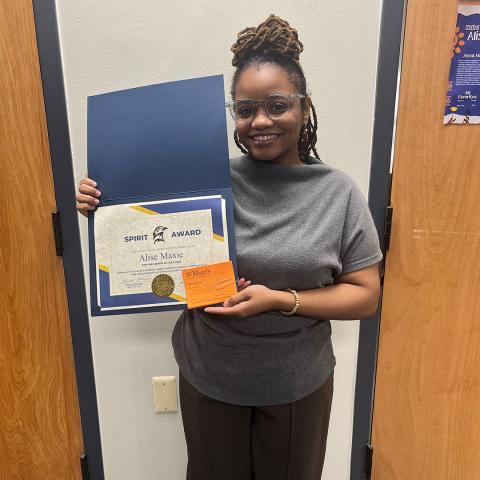 Alise Maxie July 2025 Seahawk Spirit Winner