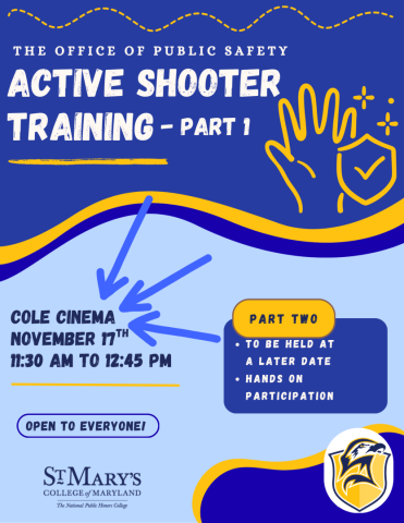 Flyer for Active Shooter Training