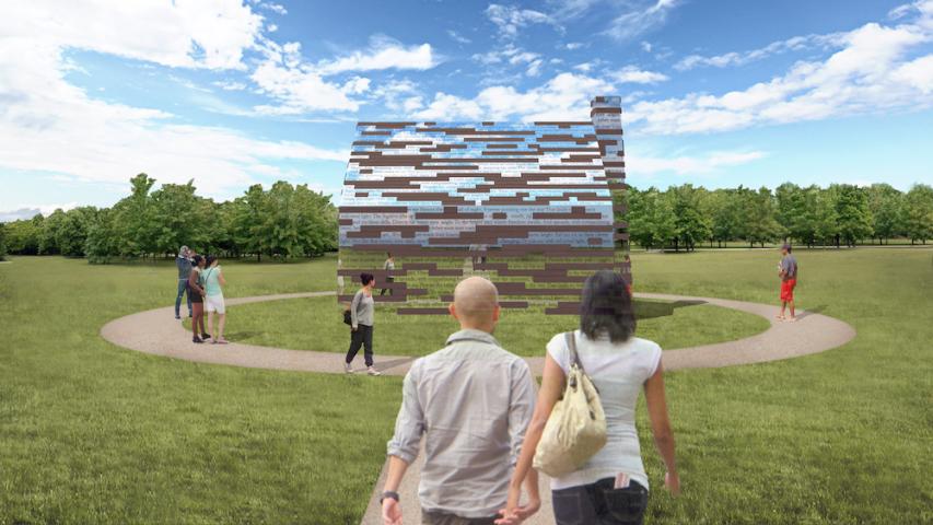 Commemorative rendering pictured