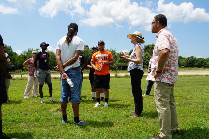 Morgan State University students tour commemorative site