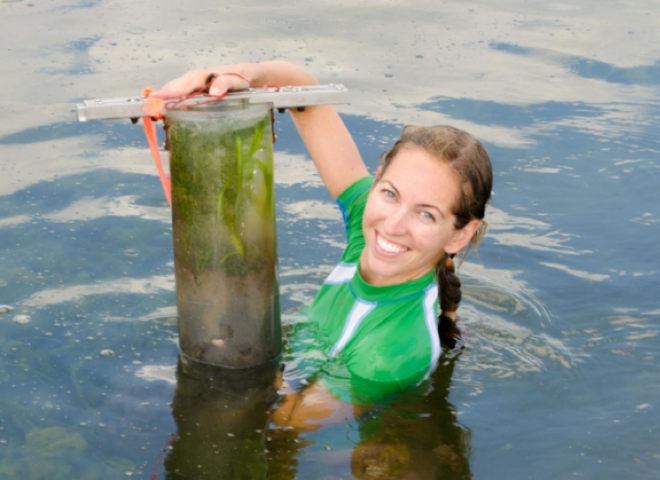 Cassie Gurbisz pictured in Chesapeake Bay