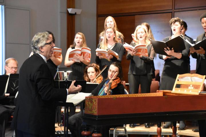 Larry Vote director choir pictured