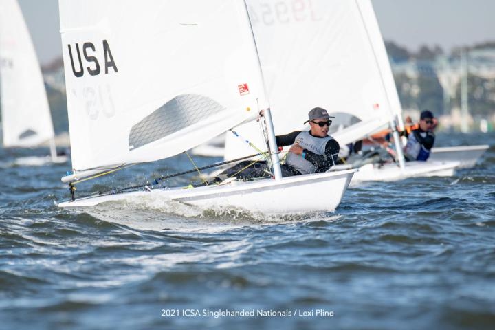 Boucher saving at the 2021 ICSA Singlehanded Nationals