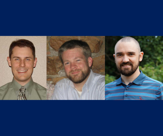 From left, Daniel Chase, Barrett Emerick and Geoff Bowers 