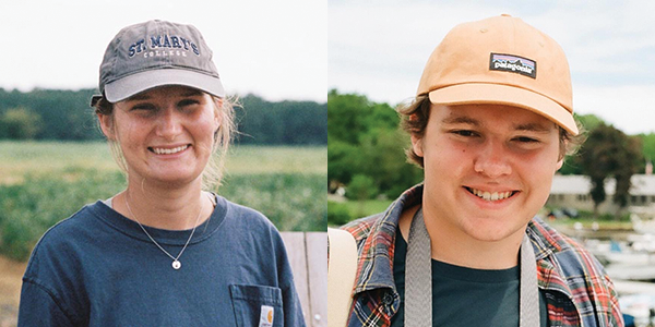 Rachel Carson Campus Fellows Lily Riesett and Nathan Villiger