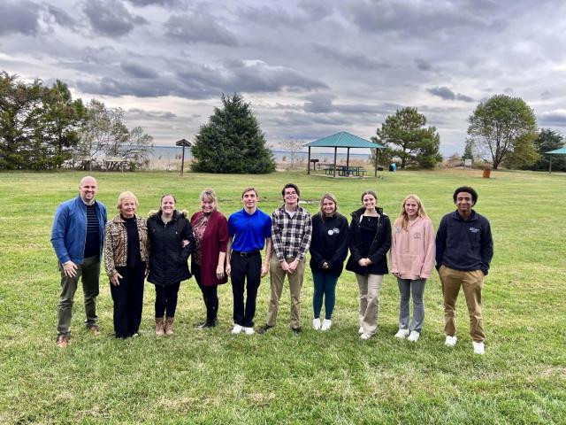 Core_P students pictured outside during NAWCAD visit 