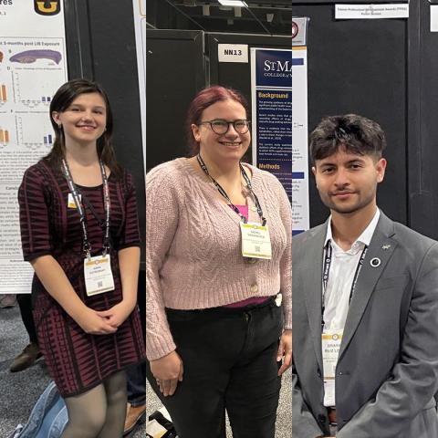 Students Anna Estremsky, Merel Verhoeven and Brayan Ruiz Lopez.