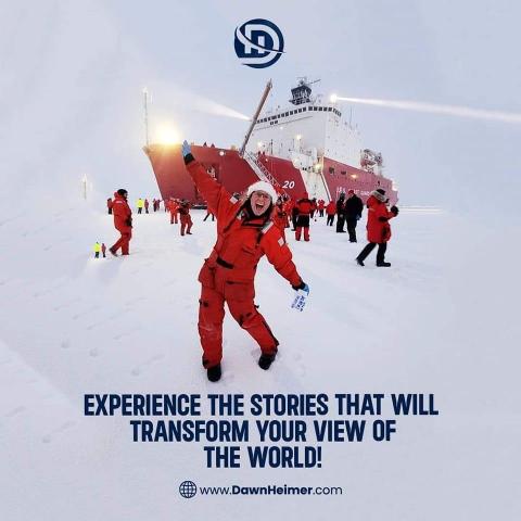 Christina Goethel pictured in the Arctic