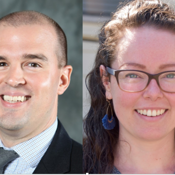 Michael Dunn, assistant vice president of equity and inclusion / Title IX coordinator, and Helen Ann Lawless, assistant director of Title IX compliance and training pictured