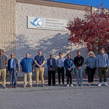 President Jordan, SMCM students, RMC executives
