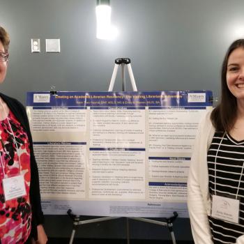 Traci Haynie and Emily Warren present poster