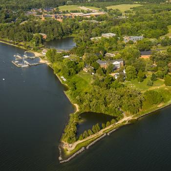 Overhead view of campus