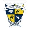 a blue and yellow crest with a seahawk and the team name, "Men's Rugby"